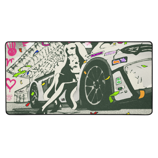 RACE - B&W - DESK MAT