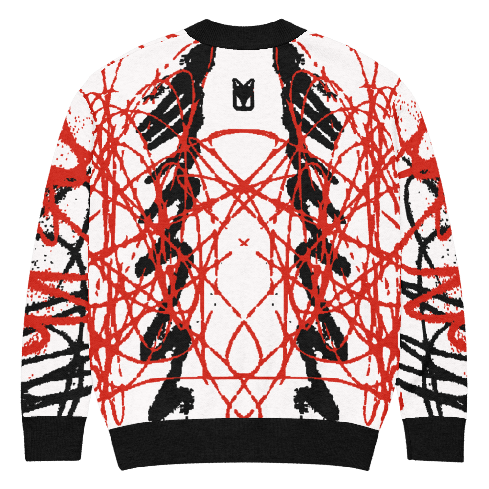 SNAP - RED - KNITTED CARDIGAN