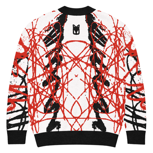 SNAP - RED - KNITTED CARDIGAN