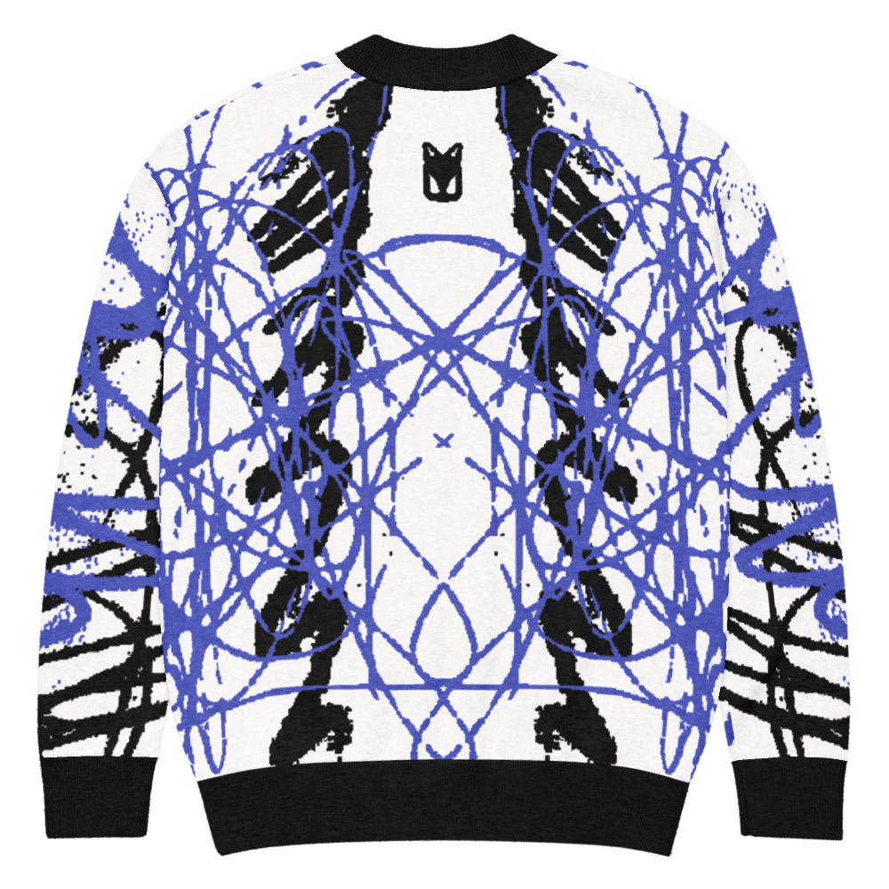 SNAP - BLUE - KNITTED CARDIGAN