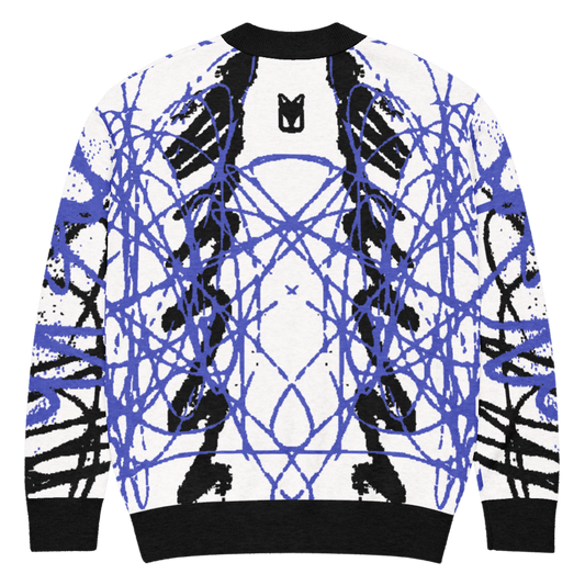 SNAP - BLUE - KNITTED CARDIGAN