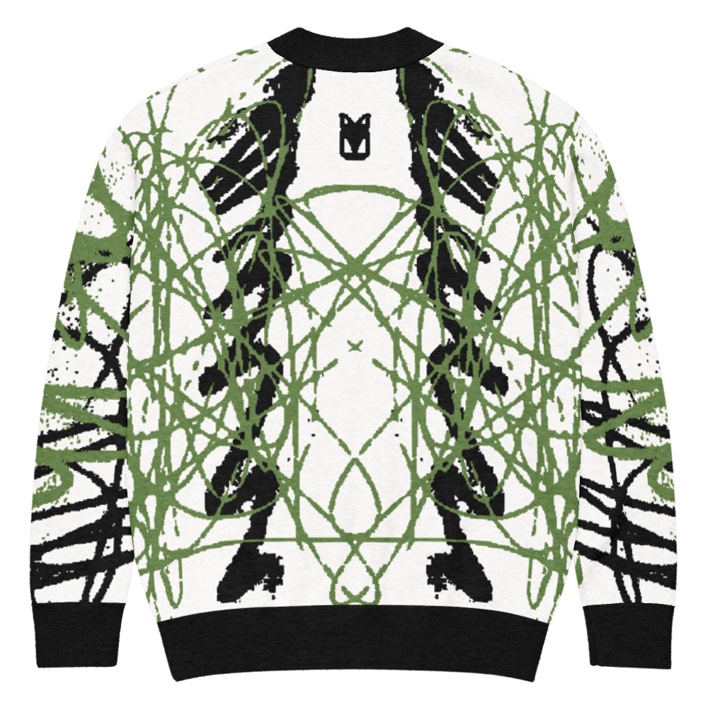 SNAP - GREEN - KNITTED CARDIGAN