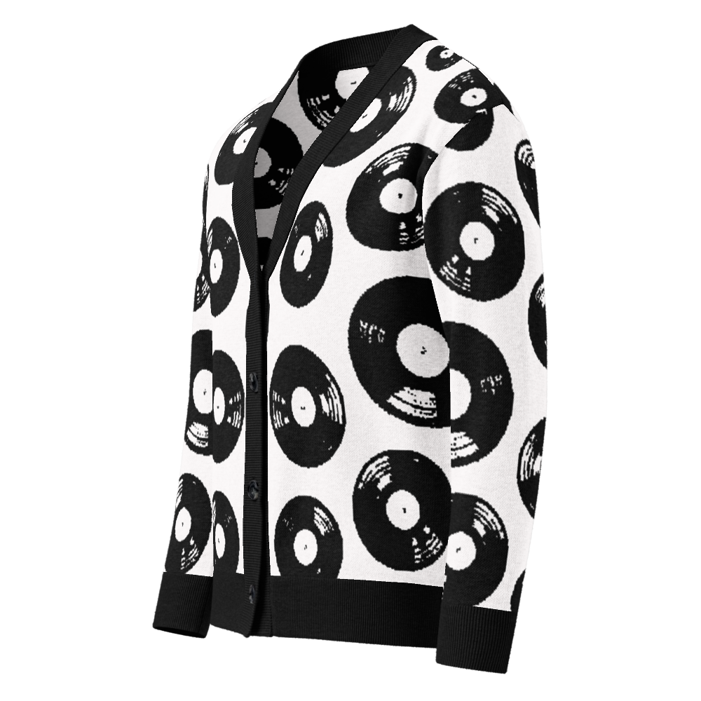 DISKI - B&W - KNITTED CARDIGAN
