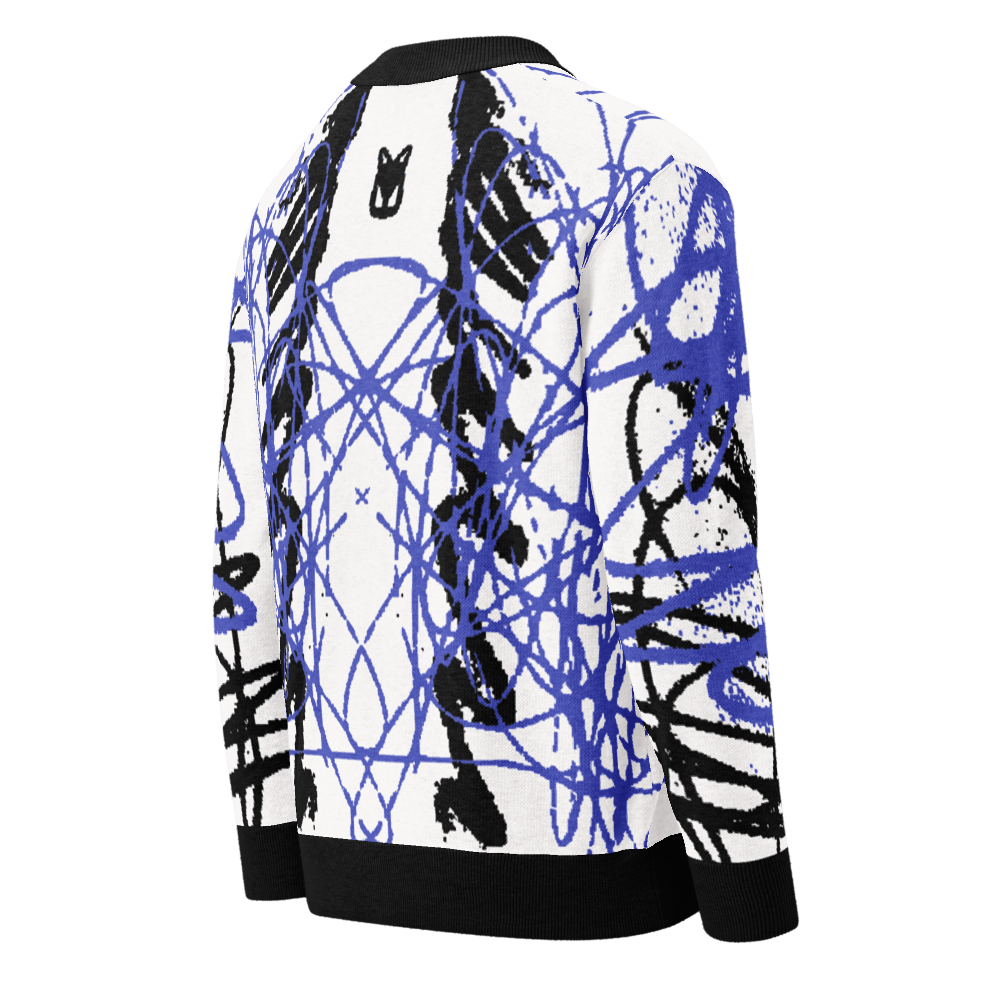 SNAP - BLUE - KNITTED CARDIGAN