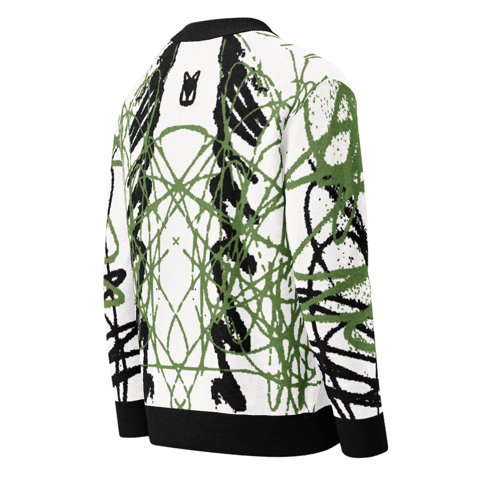 SNAP - GREEN - KNITTED CARDIGAN