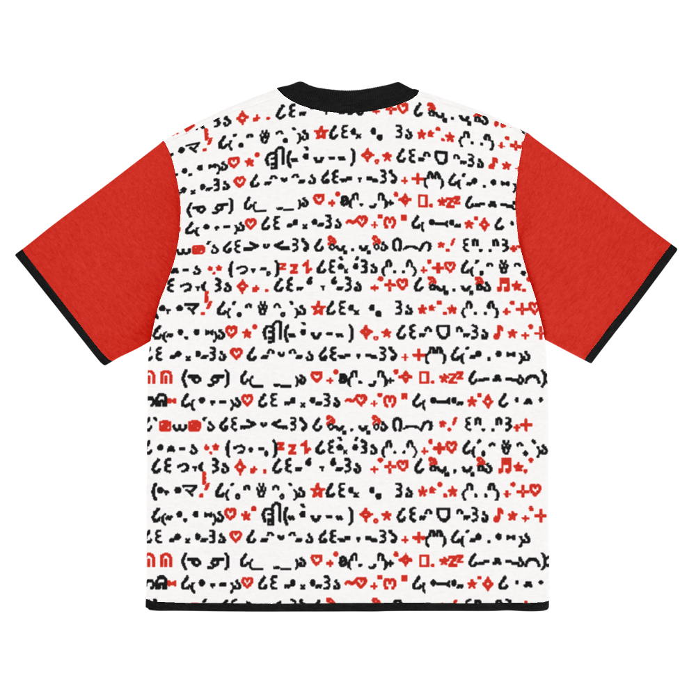 QWERTY - RED - KNITTED T-SHIRT