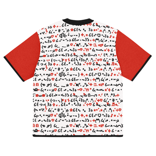 QWERTY - RED - KNITTED T-SHIRT