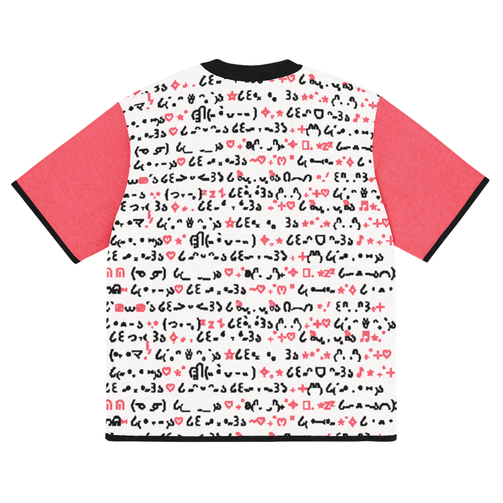 QWERTY - PINK - KNITTED T-SHIRT