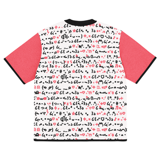 QWERTY - PINK - KNITTED T-SHIRT