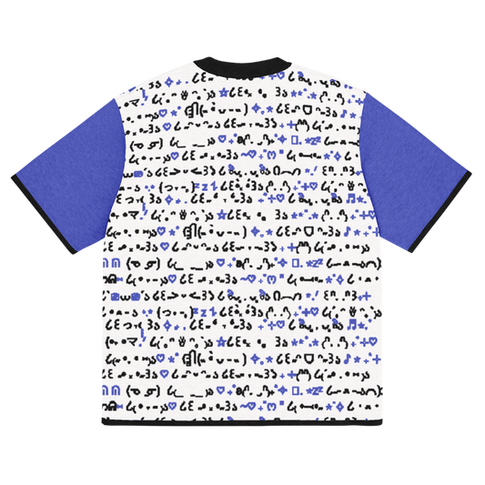 QWERTY - BLUE - KNITTED T-SHIRT
