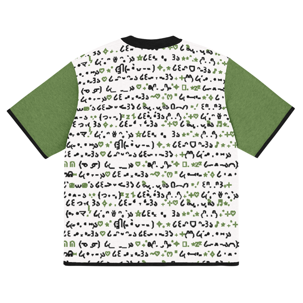 QWERTY - GREEN - KNITTED T-SHIRT