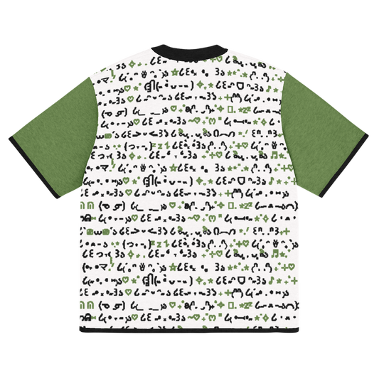 QWERTY - GREEN - KNITTED T-SHIRT