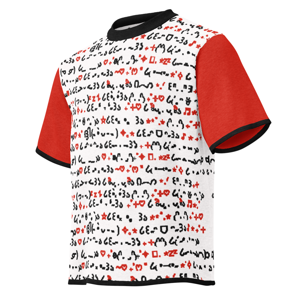 QWERTY - RED - KNITTED T-SHIRT
