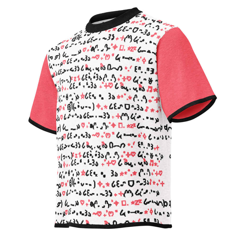 QWERTY - PINK - KNITTED T-SHIRT