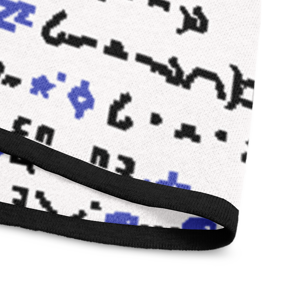 QWERTY - BLUE - KNITTED T-SHIRT