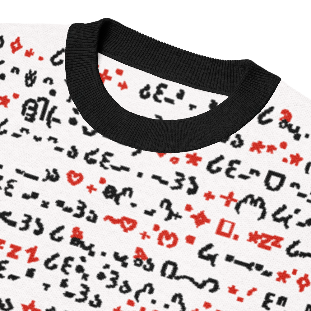 QWERTY - RED - KNITTED T-SHIRT