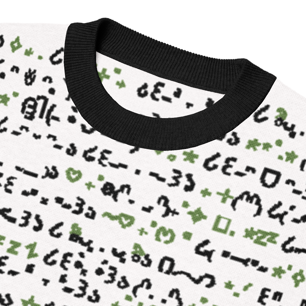 QWERTY - GREEN - KNITTED T-SHIRT