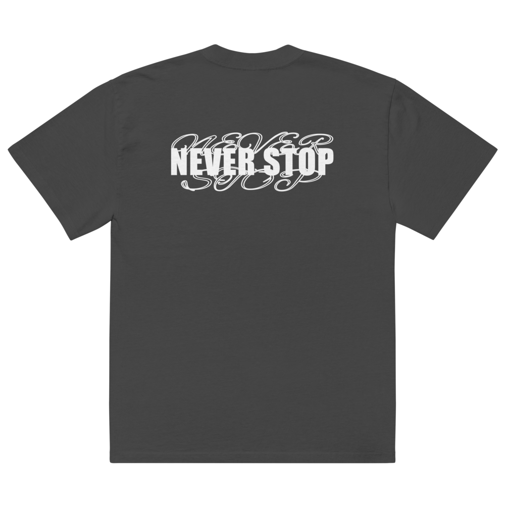 NEVER STOP - BLACK - T-SHIRT