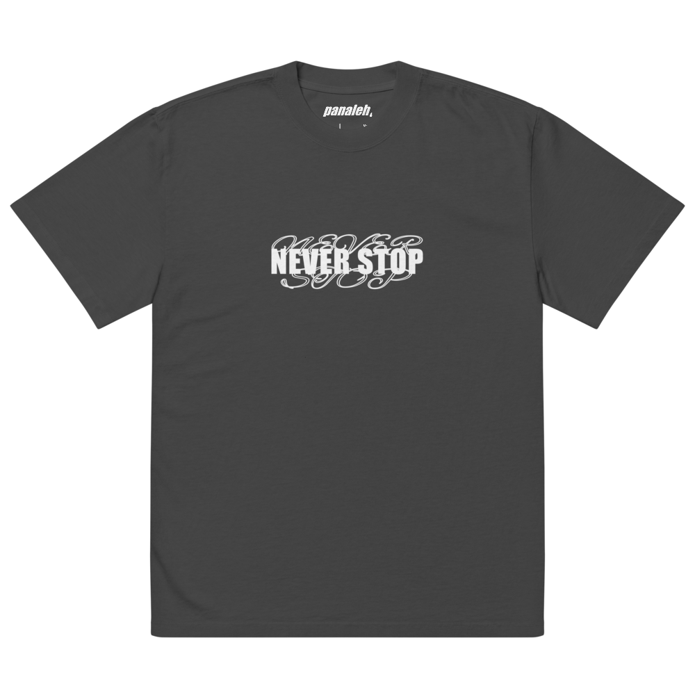 NEVER STOP - BLACK - T-SHIRT