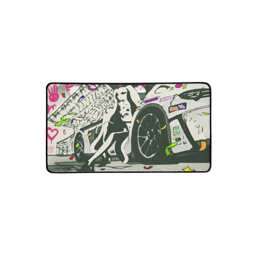 RACE - B&W - DESK MAT