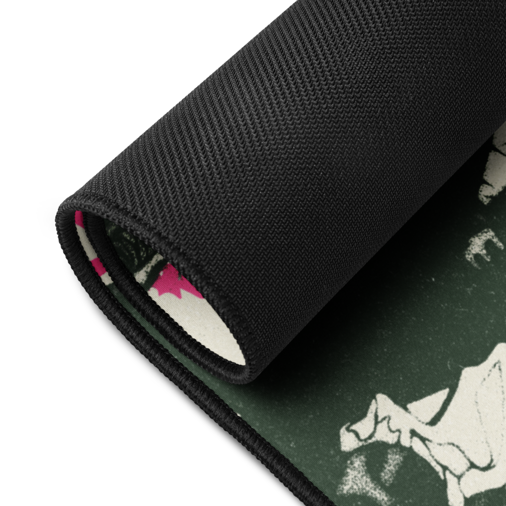 BUNNY'S CAR - B&W - DESK MAT