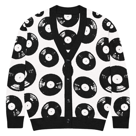 DISKI - B&W - KNITTED CARDIGAN