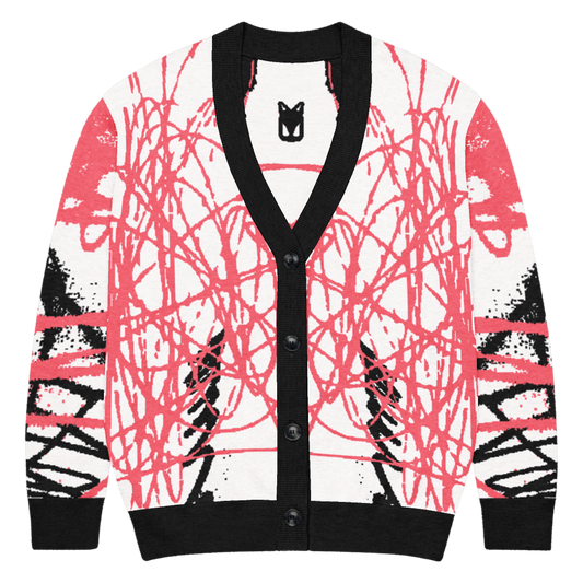 SNAP - PINK - KNITTED CARDIGAN