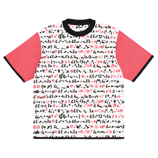 QWERTY - PINK - KNITTED T-SHIRT